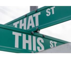 What's in a name? Streets, Avenues, Lanes