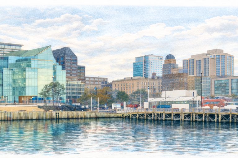 Dartmouth Waterfront Sketch
